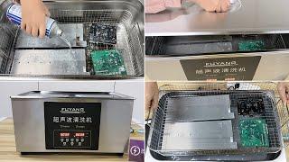 How to use an ultrasonic cleaning machine to clean the hash boards, control boards, and PCB boards?