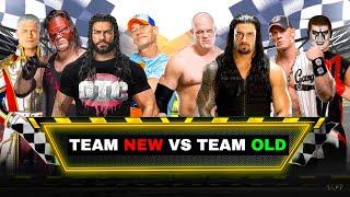 WWE 2K24 Team Old Characters Vs Team New Characters Gameplay