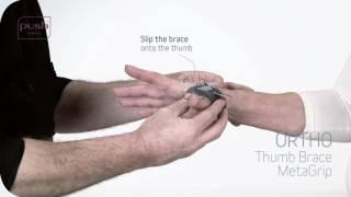 Push Braces | Push ortho Thumb Brace MetaGrip instruction for the physician