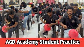 AGD Academy | haircut, practice in balloon  | salon academy