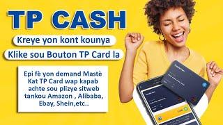 Kòman pou w Kreye Yon Mastercard sou TP Cash #mastercard #tpcash #transferpam