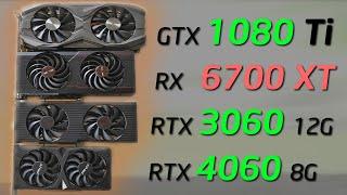 GTX 1080 Ti vs RTX 3060, RX 6700 XT and RTX 4060 - What's the Best Value GPU for your Gaming PC?