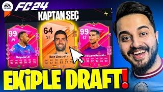 EKİPLE FİFA DRAFT CHALLENGE ama KARTLARI GÖRMÜYORUZ! (DÜNYANIN EN KÖTÜ TAKIMINI KURDUK) FC 24 DRAFT