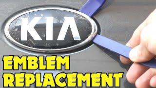 Kia Rio Emblem Replacement - How To Install Kia K Logo Trunk Emblem