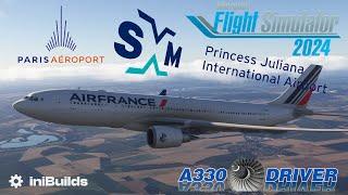 Airbus A330-200 | Paris - Saint Martin FULL FLIGHT | Flight Simulator 2024 | Real A330 Pilot