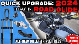 2024 Harley-Davidson Road Glide Upgrade: Billet Triple Trees! (How To Install!)