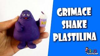 COMO HACER A GRIMACE SHAKE DE MCDONALD'S CON PLASTILINA | WITH CLAY POLYMERCLAY 