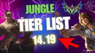 JUNGLE TIER LIST for PATCH 14.19 - MASSIVE ITEM UPDATE! - League of Legends