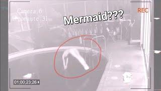 Real Mermaid transformation from surveillance camera  paranormal phenomenon