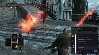 Dark Souls III | Трайхард гибрид пиромант | Дуэли с подписчиками стрим №5 | tryhard pyromancer build