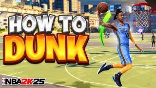 HOW TO DUNK & GET UNLIMITED CONTACT DUNKS on NBA 2K25! HOW TO USE THE DUNK METER! BEST DUNK PACKAGES