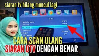 Cara mencari Siaran TV Yang Hilang di set top box