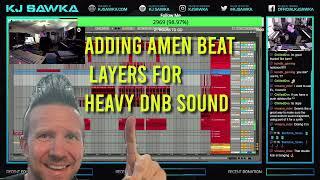 How to layer Amen Breaks to DNB Productions: Live Stream