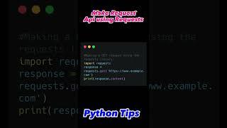 Make Request Api using Requests - Python Tips #shorts #ikh4ever #python