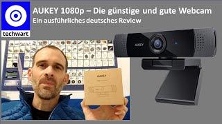 Die Webcam ideal für Homeoffice und Homeschooling - AUKEY 1080p Full-HD Webcam mit Stereo Mikrofon