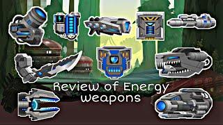 Super Mechs - Review of energy weapons 