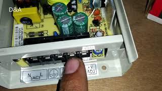 How to connect cables of CP plus power supply ( HINDI + ENGLISH SUBTITLES )