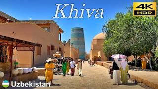 Khiva Walking Tour | Evening walk the World Heritage Site of Itchan Kala | Uzbekistan  | 4K HDR