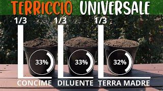 COME FARE IL TERRICCIO UNIVERSALE (Tutorial Supertranquillo) RICETTA FACILE CON 3 INGREDIENTI