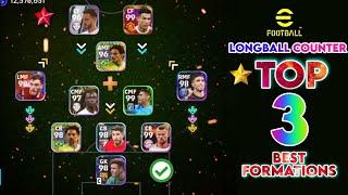 Top 3 Longball Counter Best Formations in eFootball 2024 Mobile