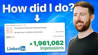 How I got 1.9M impressions on this viral LinkedIn post