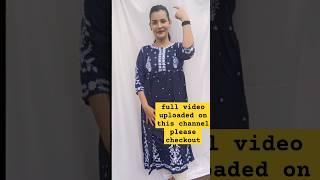 full video already uploaded meesho chikankari anarkali kurta set#meesho#fashion#chikankarikurtihaul