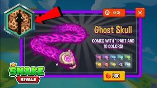 SNAKE RIVALS : GHOST SKULL SNAKE & NEW COOKIE SPEED TRAIL! ZERO TO HERO GAMEPLAY