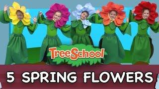 5 Spring Flowers | Treeschoolers | Two Little Hands TV