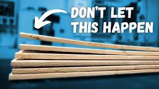 STOP wood WARPING before it happens