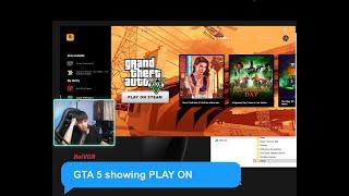 GTA 5 Showing PLAY ON STEAM Solution ( Rockstar Games launcher ) Fixed