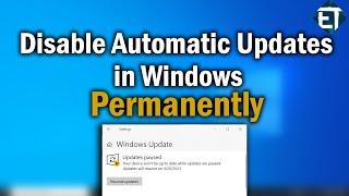 How to Disable Automatic Updates on Windows 10 Permanently