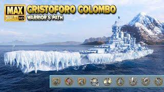 Battleship Cristoforo Colombo in a extremely exciting battle - World of Warships