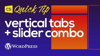 How to Create Vertical Tabs in WordPress with Cornerstone