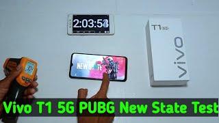 Vivo T1 5G PUBG NEW STATE Battery Drain Test | Vivo T1 5G PUBG NEW STATE Gameplay Test | Vivo T1 5G