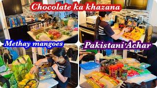 Pakistani achar bara mazedar | Chocolates ka khazana | Canada k mangoes Pakistan jassey?