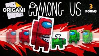 Origami AMONG US | All in one (Crewmate ⇆ Alien (Dead body) ⇆ Ghost)