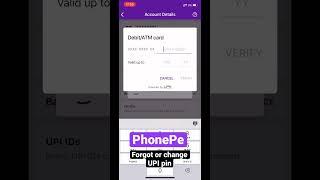 PhonePe upi pin forgot or change| how to change upi pin