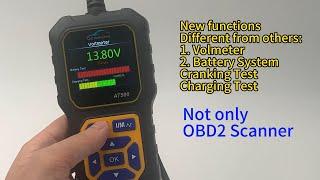 How to perform the diagnostics vehicle by #DonosHome AT500 #OBD2 #Scanner? #repair #battery