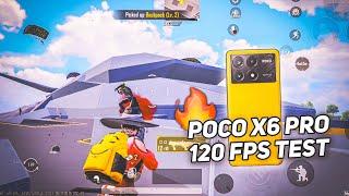NEW UPDATE GAMEPLAY POCO X6 PRO 120 FPS TEST WITH FPS METRE HEATING TEST PUBG BGMI GAMEPLAY  2024 