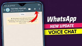 WhatsApp Voice chat update || Group voice chat update || Start quietly without ringing