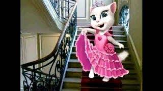 Кошка Анджела новая/ talking angela/Кошка Анжела раскраска