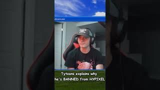 Tytoons explains how he got BANNED from The Hypixel Network! #shorts