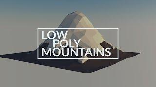 How To Create Low Poly Mountains | Cinema 4D