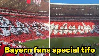 Bayern Munich fans produce tifo for 125th anniversary