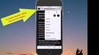 Use iPhone and iPad Reader View in Safari to make reading easier!