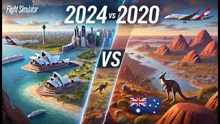 Microsoft Flight Simulator 2024 vs 2020 - GRAPHICS COMPARISON - AUSTRALIA EDITION