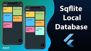 Flutter Tutorial - SQL Database Storage Using Sqlite & Sqflite CRUD | Android & iOS