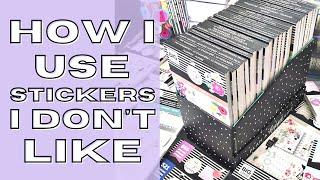TIPS FOR USING STICKERS YOU DON'T LIKE | PLANNER STICKER TIPS