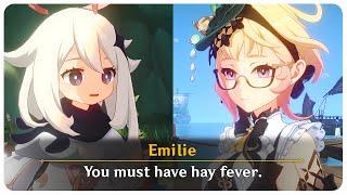 Emilie Cures Paimon's Sickness (Cutscene) Emilie Story Quest | Genshin Impact 4.8