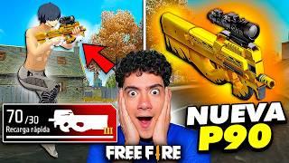 USE LA NUEVA P90 MEJORADA en FREE FIRE Y ES EL ARMA MAS PODEROSA !! - TheDonato